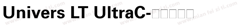 Univers LT UltraC字体转换